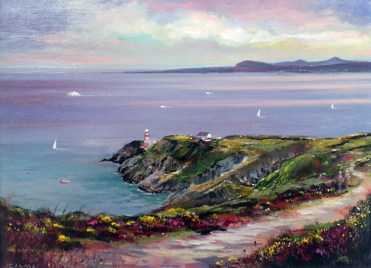 April Evening at Howth Cliff Path - Robert Shaw
